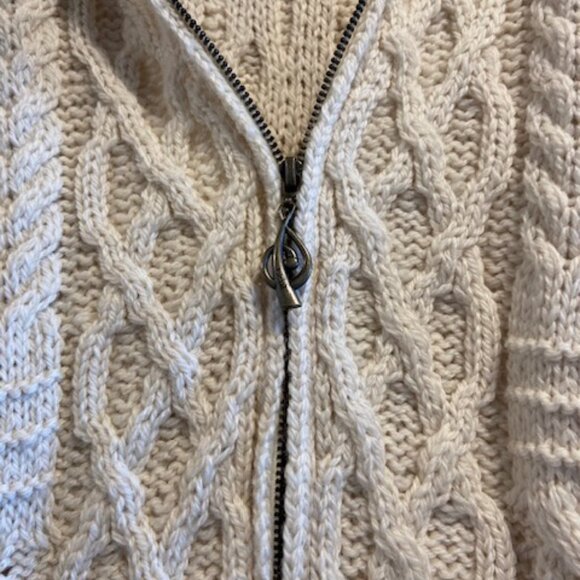 Aran Islands Irish 100% Merino Wool sweater Medium - Picture 4 of 6